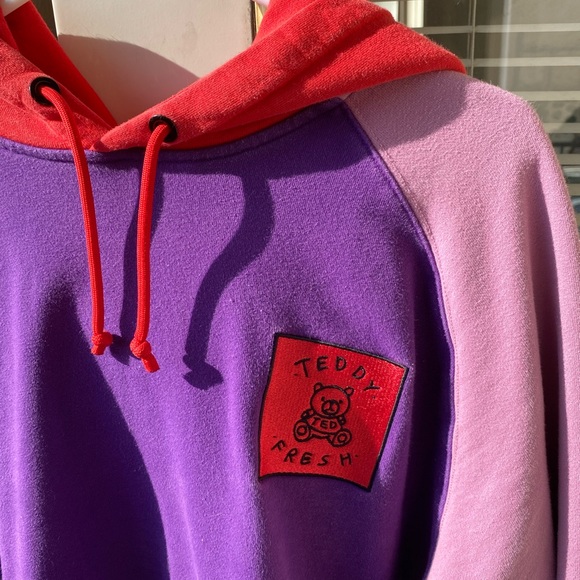 Teddy Fresh Colorblock Purple Skater Hoodie - Picture 4 of 6